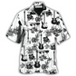 Hawaiian Shirt / Adults / S Guitar Music With Electric Guitar - Hawaiian Shirt - Reefox