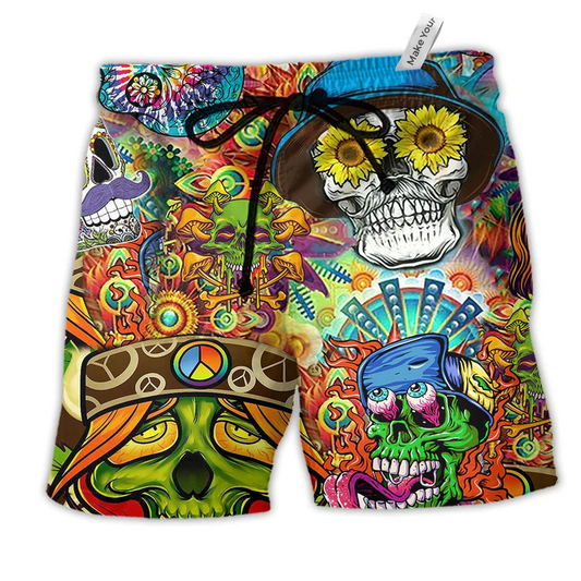 Beach Short / Adults / S Skull Life Style Color - Beach Short Reefox - Owls Matrix LTD