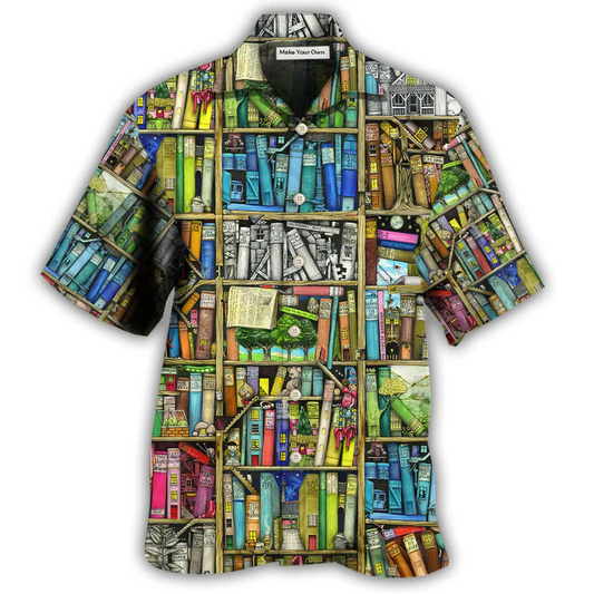 Hawaiian Shirt / Adults / S Book The Fantastic World In The Book - Hawaiian Shirt - Reefox