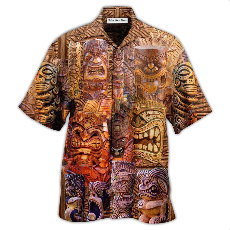 Hawaiian Shirt / Adults / S Tiki If Found Return To Hawaii Tiki Sculpture - Hawaiian Shirt - Reefox