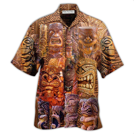 Hawaiian Shirt / Adults / S Tiki If Found Return To Hawaii Tiki Sculpture - Hawaiian Shirt - Reefox