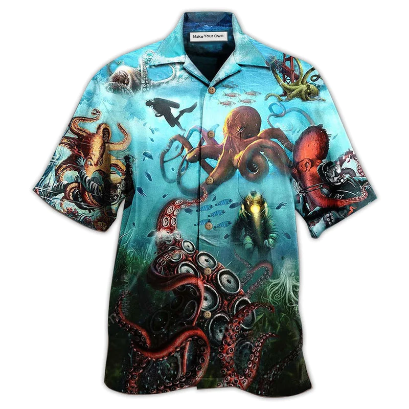 Hawaiian Shirt / Adults / S Octopus Protect Ocean Limited Edition - Hawaiian Shirt - Reefox