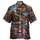 Motorcycle No Plans No Maps America Style - Hawaiian Shirt - Reefox