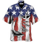 Hawaiian Shirt / Adults / S Fishing American Basic Style - Hawaiian Shirt - Reefox