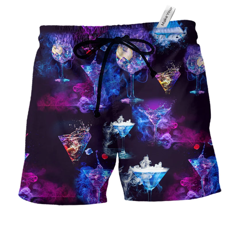 Beach Short / Adults / S Cocktail Love The Moon Purple - Beach Short Reefox - Owls Matrix LTD