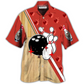 Hawaiian Shirt / Adults / S Bowling Awesome Ball Skull - Hawaiian Shirt - Reefox