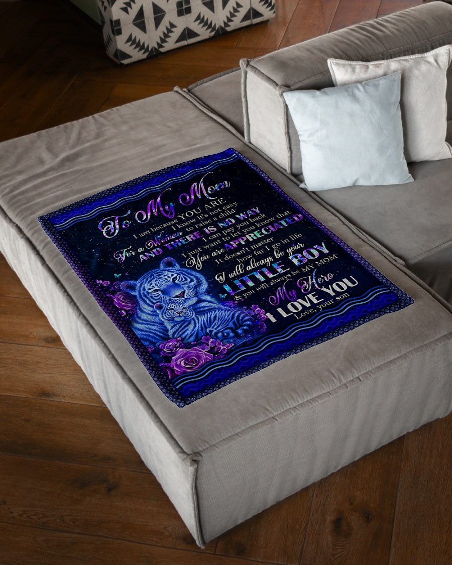 Tiger To Me You Are The World Little Boy Flannel Blanket For Living Room And Bedroom Styling