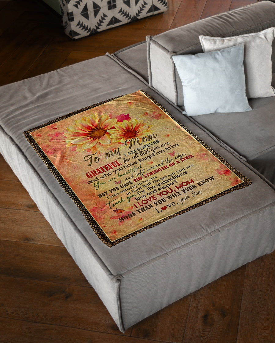 Daisy Lifelong Love Message Flannel Blanket For Relaxing At Home And Travel