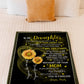 Sunflower I Think About You Flannel Blanket For Relaxing At Home And Travel