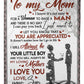 Family Endless Love My Loving Mother Flannel Blanket For Bed Sofa And Reading Nook Decor