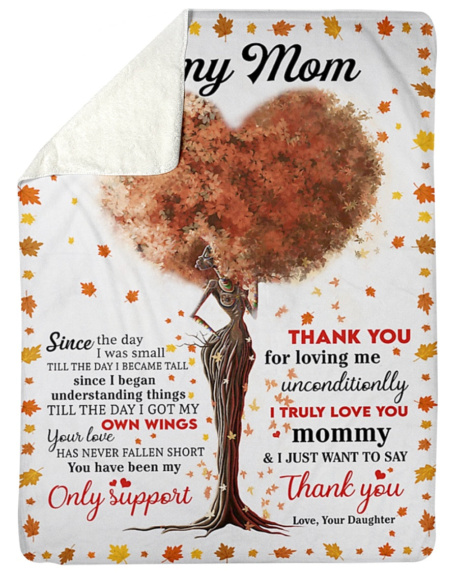 Family To My Mother Flannel Blanket For Soft Bed Couch And Home Comfort