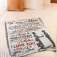 Family Endless Love My Loving Mother Flannel Blanket For Soft Bed Couch And Home Comfort