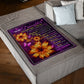 Flower My Wish For You Mom To Daughter Flannel Blanket For Living Room And Bedroom Styling