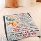 Family Love I'm Proud Of You Daughter Gift Flannel Blanket For Soft Bed Couch And Home Comfort