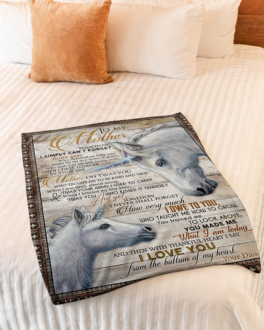 Horse Lifelong Love Message Flannel Blanket For Soft Bed Couch And Home Comfort
