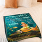 Mermaid God Sent You Into My Life Mom To Daughter Flannel Blanket For Soft Bed Couch And Home Comfort