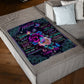 Rose Beloved Mother Message Big Hug Flannel Blanket For Living Room And Bedroom Styling