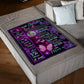 Butterfly I Love You Daughter Gift Flannel Blanket For Relaxing At Home And Travel