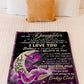 Butterfly You Way Back Home Daughter Gift I Love You Flannel Blanket For Relaxing At Home And Travel