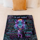 Lion Beloved Mother Message Your Little Boy Flannel Blanket For Relaxing At Home And Travel