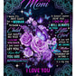 Rose I Love You With All My Heart Flannel Blanket For Bed Sofa And Reading Nook Decor
