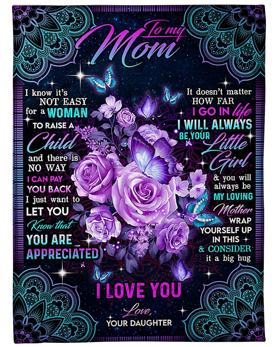 Rose I Love You With All My Heart Flannel Blanket For Bed Sofa And Reading Nook Decor