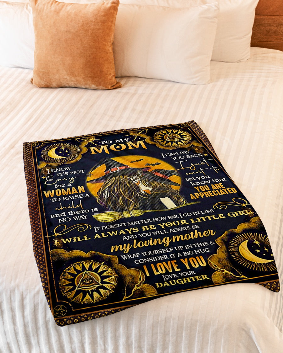 Witch Beloved Mother Message Flannel Blanket For Soft Bed Couch And Home Comfort