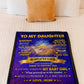 Family Big Hug Daughter Gift Flannel Blanket For Relaxing At Home And Travel