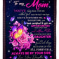Rose To My Mother Her Daughter Flannel Blanket For Cozy Home Lounging And Gifting