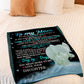 Elephant To My Mom You Are The World To Me Flannel Blanket For Soft Bed Couch And Home Comfort