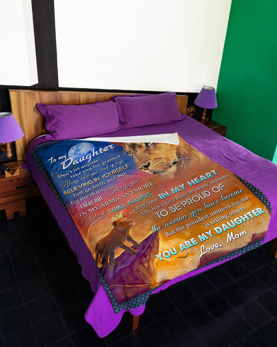 Lion Believing In Yourself Lovely Flannel Blanket For Bed Sofa And Reading Nook Decor