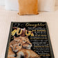 Lion Warm Sunshine Love Daughter Gift Flannel Blanket For Relaxing At Home And Travel