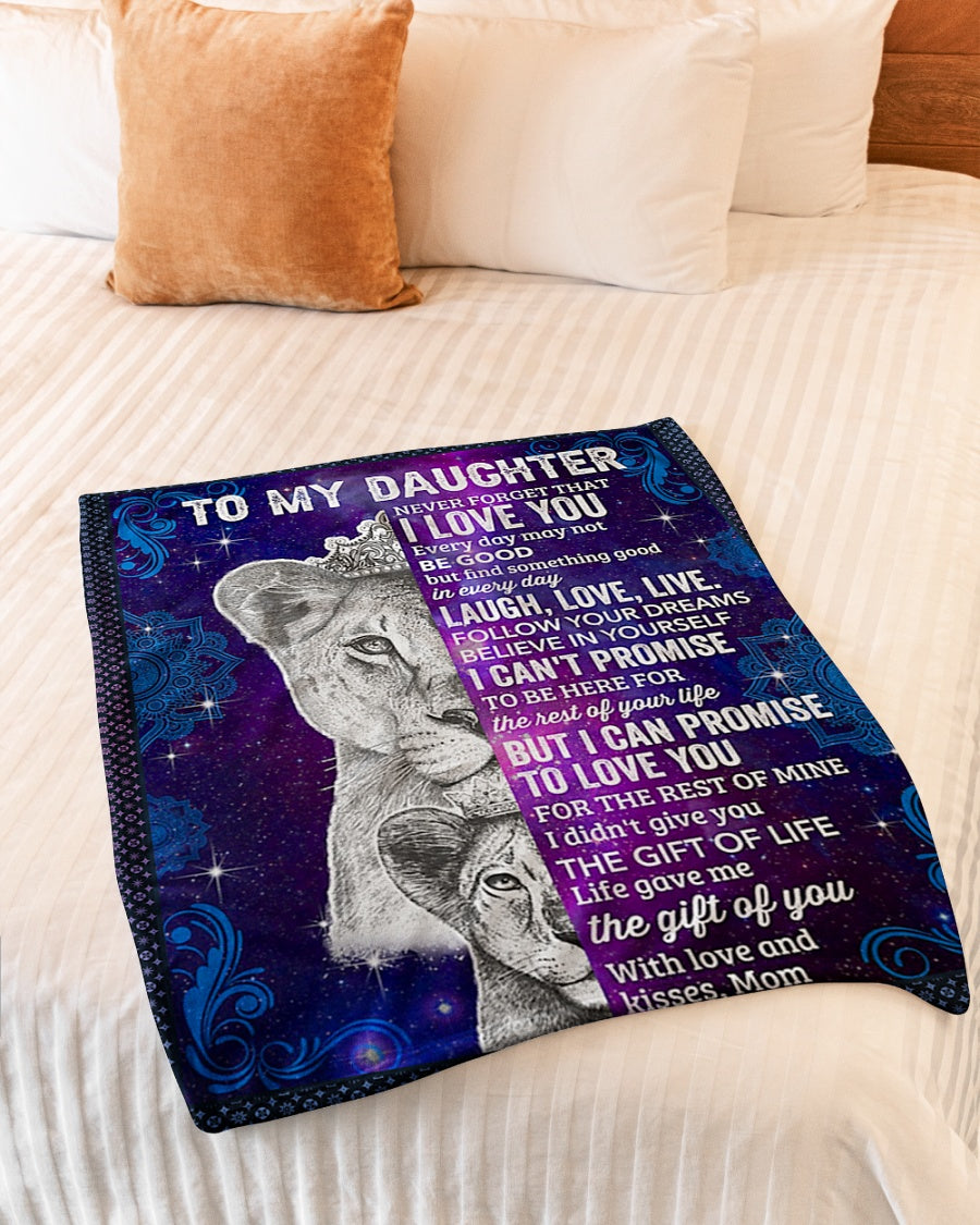 Tiger Never Forget That I Love You Mom To Daughter Flannel Blanket For Soft Bed Couch And Home Comfort