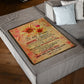 Sunflower Lifelong Love Message Flannel Blanket For Living Room And Bedroom Styling