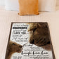 Lion Beloved Mother Message Flannel Blanket For Relaxing At Home And Travel