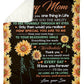Sunflower Lifelong Family Love Flannel Blanket For Soft Bed Couch And Home Comfort