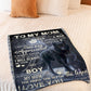Wolf To My Mom Wolf You Are Appreciated Flannel Blanket For Soft Bed Couch And Home Comfort