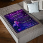 Mermaid Never Forget That I Love You Mom To Daughter Flannel Blanket For Living Room And Bedroom Styling