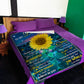 Sunflower Never Forget That You're My Sunshine Mom To Daughter Flannel Blanket For Bed Sofa And Reading Nook Decor
