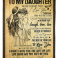 Family The Gift Of Life Daughter Gift Flannel Blanket For Bed Sofa And Reading Nook Decor