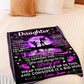 Family Sometimes It's Hard To Find Words Mom To Daughter Flannel Blanket For Soft Bed Couch And Home Comfort