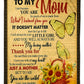 Butterfly To Me You Are Wonderful Flannel Blanket For Bed Sofa And Reading Nook Decor