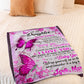 Family It's Hard To Find Words To Tell You Mom To Daughter Pink Flannel Blanket For Soft Bed Couch And Home Comfort