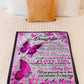 Family It's Hard To Find Words To Tell You Mom To Daughter Pink Flannel Blanket For Relaxing At Home And Travel