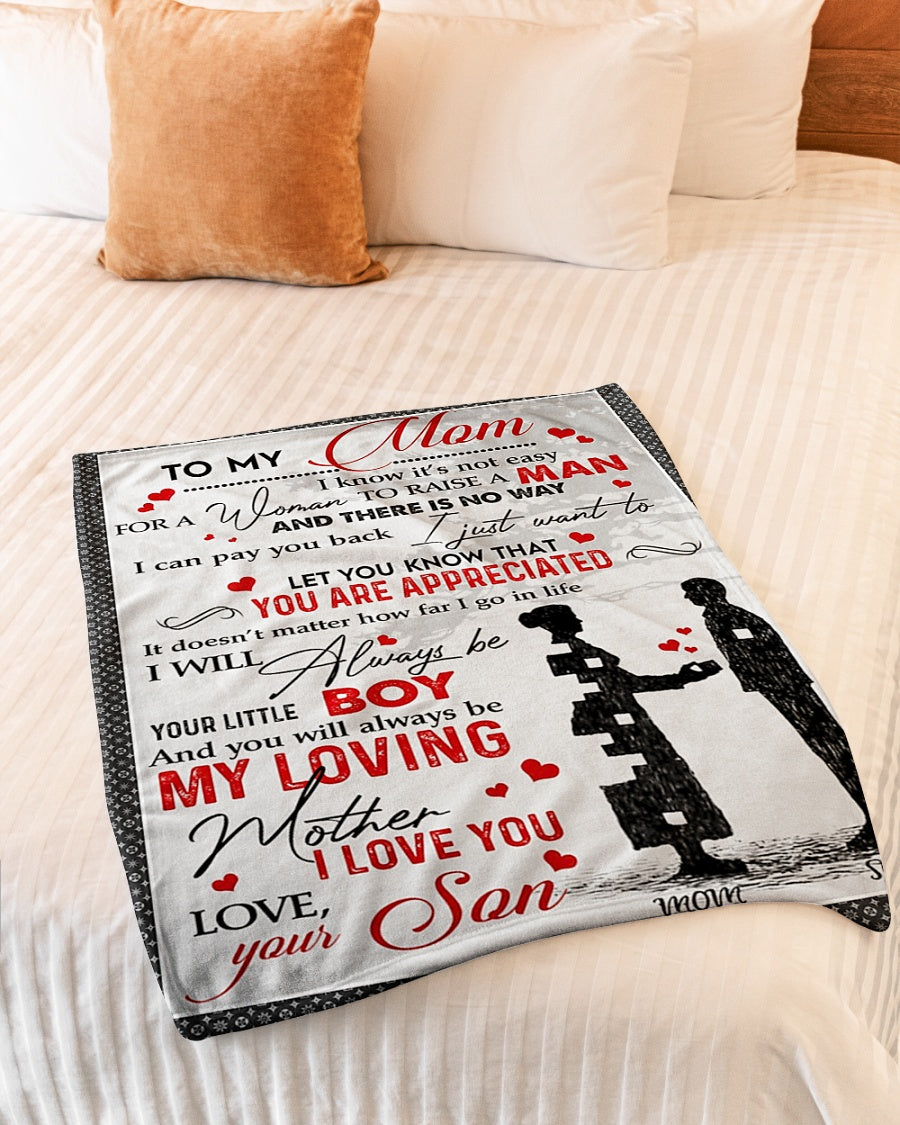 Family I Love You With All My Heart Flannel Blanket For Soft Bed Couch And Home Comfort