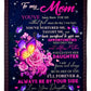Rose To My Mother Her Daughter Flannel Blanket For Soft Bed Couch And Home Comfort