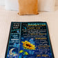 Sunflower Butterfly Big Hug Daughter Gift Flannel Blanket For Relaxing At Home And Travel