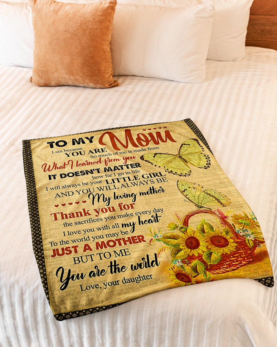 Butterfly To Me You Are Wonderful Flannel Blanket For Soft Bed Couch And Home Comfort