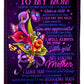 Flower Mother You Are The Best Flannel Blanket For Bed Sofa And Reading Nook Decor