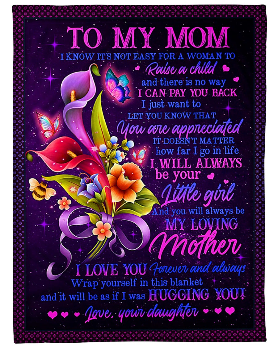 Flower Mother You Are The Best Flannel Blanket For Bed Sofa And Reading Nook Decor